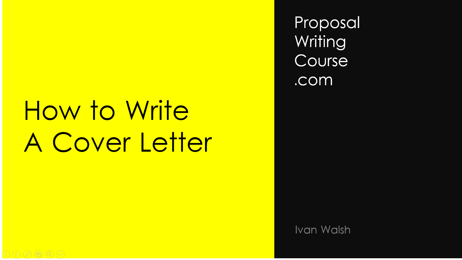 Wrtie a cover letter